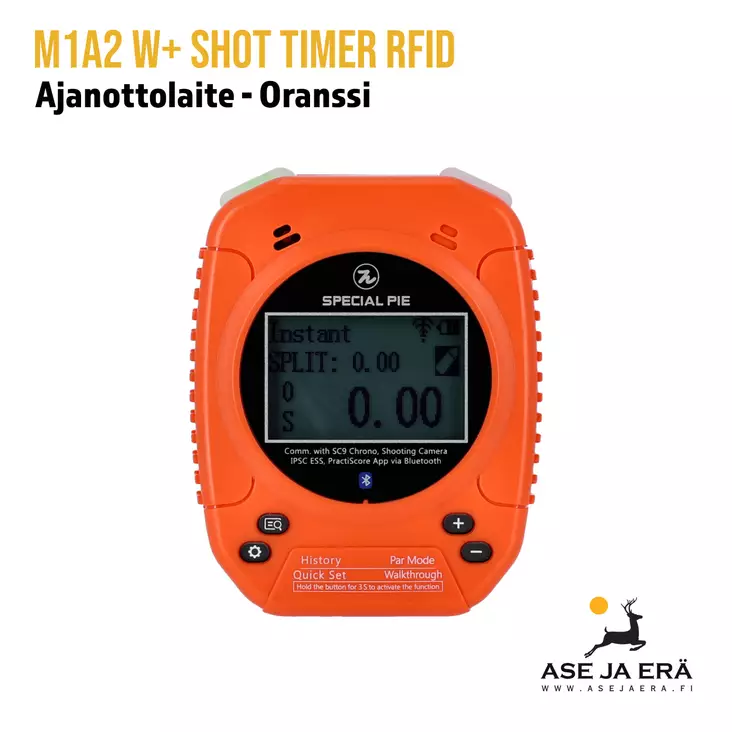 M1A2 W+ Shot Timer RFID ajanottolaite oranssi  Yleiskuva - Ajanottolaitteet - M1A2WPLUSMoranssi - 1