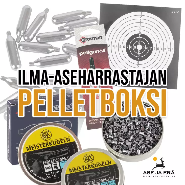 Ilmapistooliharrastajan pelletboksi - Co2 kaasupatruunat - co2pellettiboxi - 1