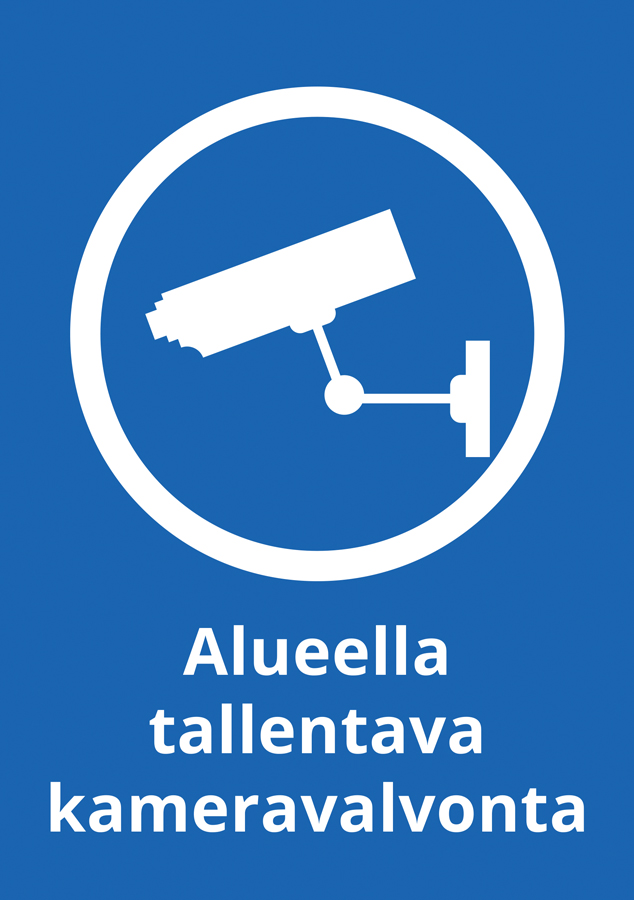 Kameravalvonta kyltti - Lisätarvikkeet ja varusteet - VALVONTA_KYLTTI - 1