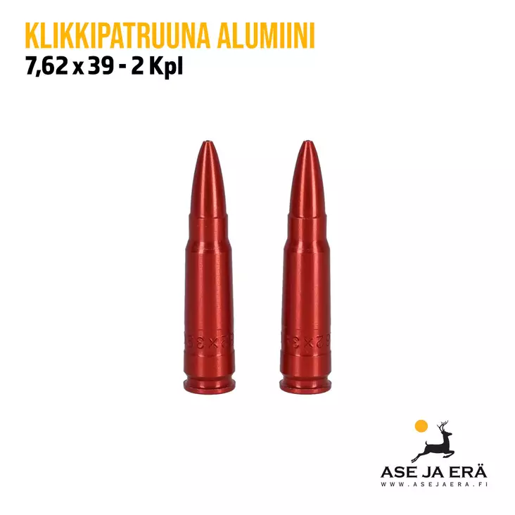 7,62x39K alumiininen klikkipatruuna 2kpl - Klikkipatruunat - a1r2762x39k - 2