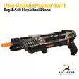 Laser-tähtäimen Picatinny-sovite Bug-A-Salt kärpäshaulikkoon, kiinnitettynä kärpäshaulikkoon etuviistosta - Lasertähtäimet - karpaspysylaserjal - 7