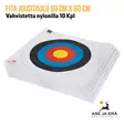 Nylonilla vahvistettu Fita jousitaulu 60 cm X 60 cm Nylonilla vahvistettu  jousiammuntaan 10 Kpl - Nippu vaakatasossa - Paperiset maalitaulut - Fita60x6010kpl - 2