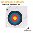Nylonilla vahvistettu Fita jousitaulu 80 cm X 80 cm Nylonilla vahvistettu  jousiammuntaan 10 Kpl- Yleiskuva - Paperiset maalitaulut - fita80x8010kpl - 1