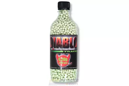 Diablo valojuovakuula 0,20 g 2700kpl - Airsoft-kuulat - DBT20M - 3
