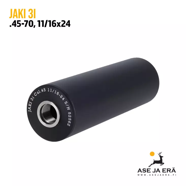 Jaki 3i .45-70 vaimennin mattamusta - Jaki äänenvaimentimet - jaki3i45701116M - 1