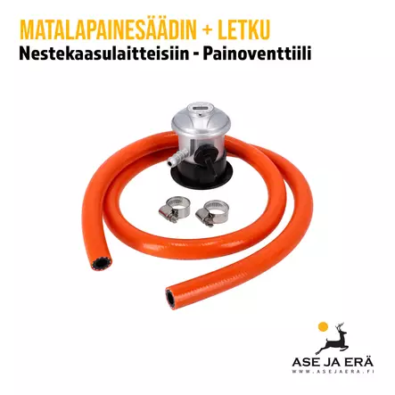 Matalapainesäädin + 120cm Letku - Muut retkeilytarvikkeet - MPSaadin - 1