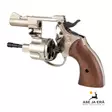 Starttirevolveri Olympic 9 mm / .38 -Nikkeli, puukahvoilla - Muut aseet - 20350N - 3