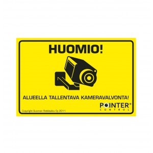 Valvontakyltti ja ikkunatarrat - Tarvikkeet riistakameroihin - 6438103003170 - 1