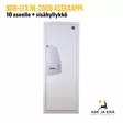 Nor-Lyx NL-2000 asekaappi+sisähyllykkö N - Asekaappi 1-10 aseelle - 293223Nouto - 1