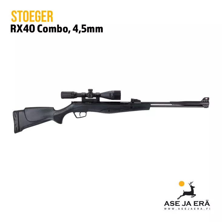 Stoeger RX40 Combo 4,5 mm ilmakivääri 3-9x40 kiikaritähtäimellä - Vipuviritteiset ilmakiväärit - STORX40SyntCombo - 5