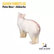Eleven Targets 3D-taulu Jääkarhu vaihtoinsertillä - 3D-eläintaulut - ELVaE54P - 5
