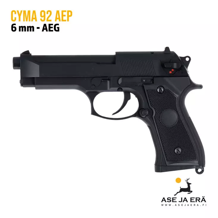 Cyma 92 AEP airsoft-pistooli musta - Pistoolit ja -revolverit - CM126UP - 1