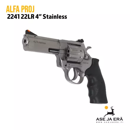 Alfa Proj 2241 Stainless 4" 22LR pienoisrevolveri - Pienoisrevolverit - alfaproj224122lr - 5