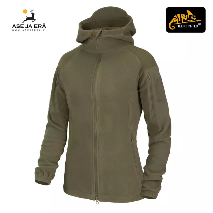 Helikon-Tex Cumulus naisten fleecetakki, Taiga green - yleiskuva etuviistosta - Fleecetakit - BLCBWHF09XS - 1