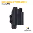 Ghost Civilian SF holster pistoolikotelo aseelle ja valaisimelle - IPSC kotelot - CSFB01T - 108