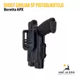 Ghost Civilian SF holster pistoolikotelo aseelle ja valaisimelle - IPSC kotelot - CSFB01T - 105