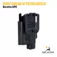 Ghost Civilian SF holster pistoolikotelo aseelle ja valaisimelle - IPSC kotelot - CSFB01T - 111