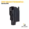 Ghost Civilian SF holster pistoolikotelo aseelle ja valaisimelle - IPSC kotelot - CSFB01T - 115