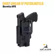 Ghost Civilian SF holster pistoolikotelo aseelle ja valaisimelle - IPSC kotelot - CSFB01T - 103