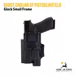 Ghost Civilian SF holster pistoolikotelo aseelle ja valaisimelle - IPSC kotelot - CSFB01T - 6