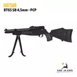 Hatsan BT65 SB synteettinen 4,5mm ilmakivääri - ilmakivääri asetettuna ampumatuelle vasemmalta takaviistosta - 4,5 mm PCP paineilmakiväärit - HatsanBT45SYNT - 14