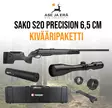 Sako S20 Precision 6,5 Creemood kivääripaketti Kahlesi kiikaritähtäimellä - Pulttilukkoiset kiväärit - Sako20precisionPkt - 1