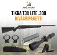 Tikka T3x Lite .308 kivääripaketti - Pulttilukkoiset kiväärit - TikkaT3xLite308pkt - 1