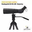 Zeiss Victory Harpia 85 kaukoputki 22-65x Okulaarilla, käytetty - Käytetyt kaukoputket - 4047006804702kayt - 19