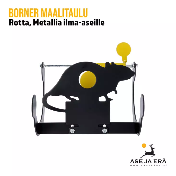 Rottamaalitaulu ilma-aseille -metallia - Liikkuvat maalitaulut - TG2RatTarget - 9