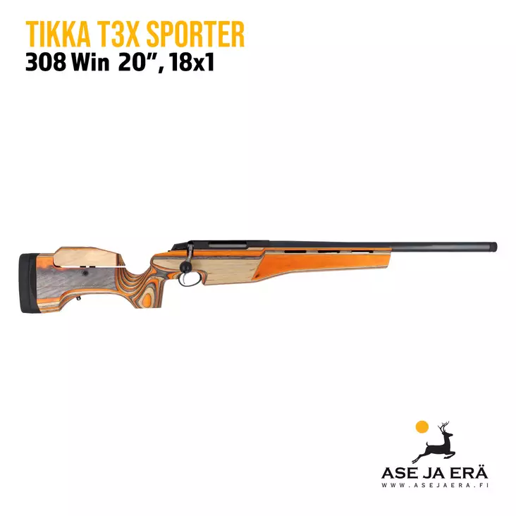 Tikka T3x Sporter ratakivääri - Pulttilukkoiset kiväärit - TF1T29T6105MT - 1