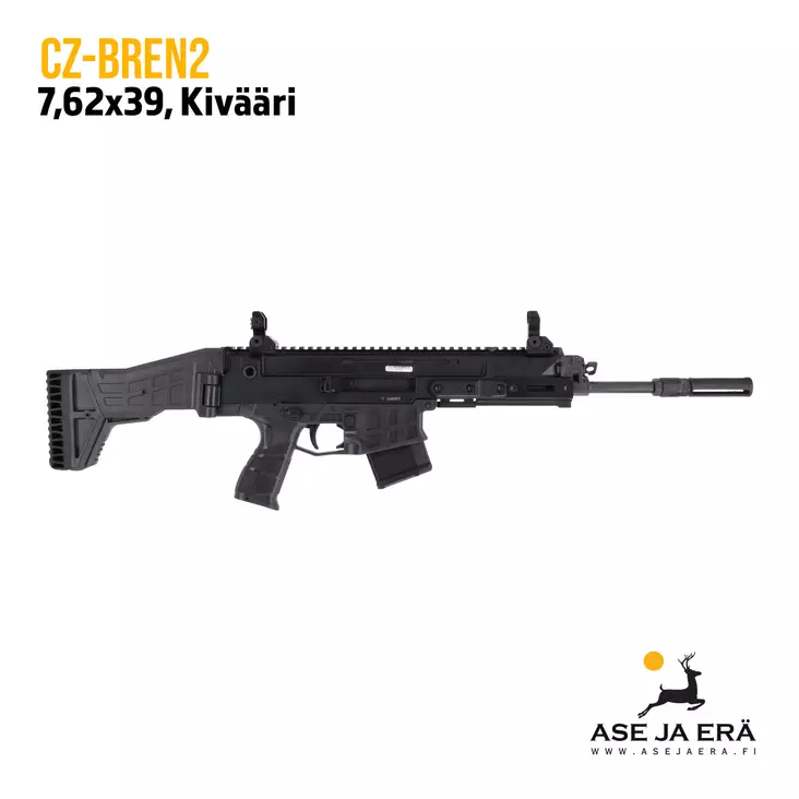 CZ Bren 2 7,62x39 kivääri jatkettu piippu - Puoliautomaattikiväärit - 37247332ABKJHCX-tu - 1