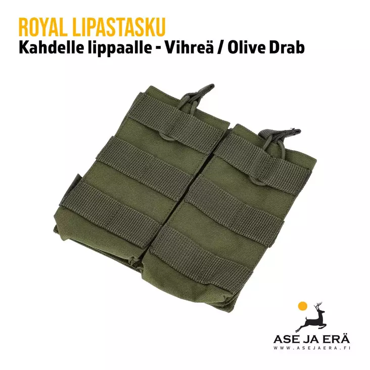 Royal lipastasku kahdelle lippaalle vihreä - Lipastaskut ja patruunapidikkeet - RP1098V - 1
