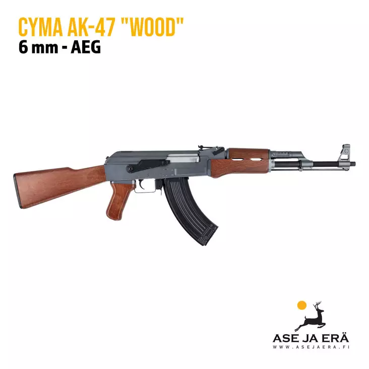 Cyma AK-47 AEG airsoft-kivääri kiinteällä tukilla - Kiväärit - CM028W - 1