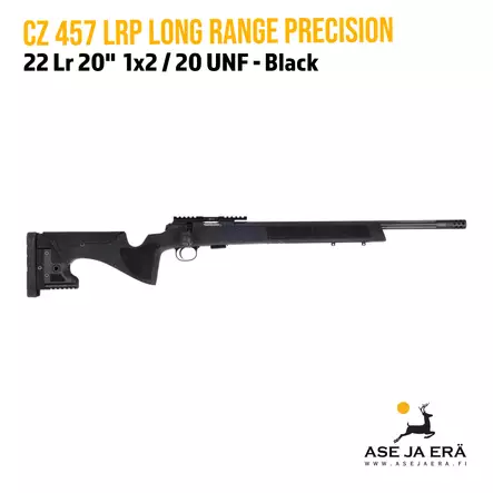 CZ 457 Long Range Precision 22 LR 20" pienoiskivääri, musta - Pulttilukkoiset pienoiskiväärit - 50848591PVBMAAX - 1