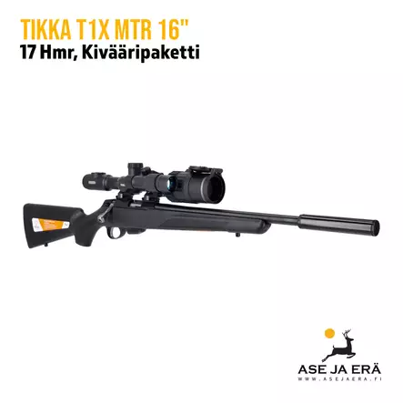 Tikka T1X MTR 17hmr 16" Pienpetopaketti - Pulttilukkoiset pienoiskiväärit - pienpetotikkaT1X - 2