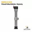Redfield 2x20 Pistooli Kiikari Käytetty niklattu - Pystyssä alaosa näkyvissä - Käytetyt kiikaritähtäimet - REDFIELD2x - 6