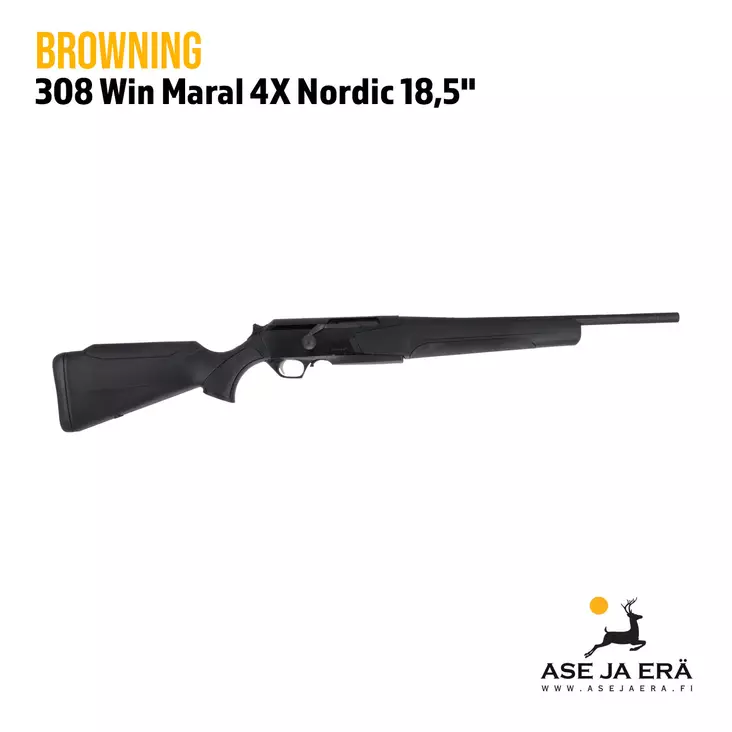 Browning Maral 4X Nordic 18,5" Suoravetokivääri - Pulttilukkoiset kiväärit - BrowningMaral4X - 1