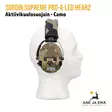 Sordin Supreme Pro-X-Led H2 GEL Camo, sivulta - Kuulosuojaimet - 7392749009240 - 7