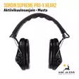 Sordin Supreme Pro-X H2 Musta, Edestä - Kuulosuojaimet - 7392749009226 - 2