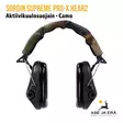 Sordin Supreme Pro-X H2 Vihreä/Camo, Edestä - Kuulosuojaimet - 7392749008984 - 2
